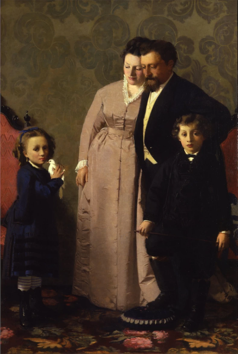 La famiglia Giudini, 1873 - Galleria internazionale d'arte moderna, Venezia